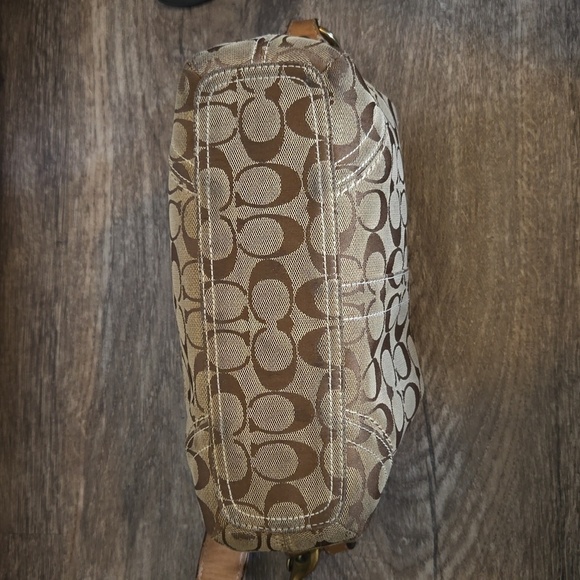 COACH near-vintage convertible east/west duffle made from khaki signature canvas - Picture 9 of 17